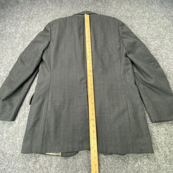 Vintage Donald Brooks Blazer Mens 44R Gray Pinstripe Wool ACWA Union USA 60s 70s - Picture 5 of 15